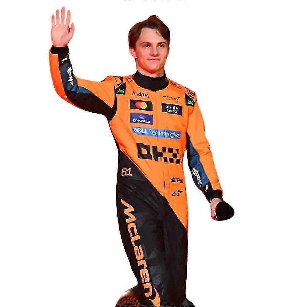 McLaren Formula Racing Suit Orange & Black | Premium Driver Replica Overall