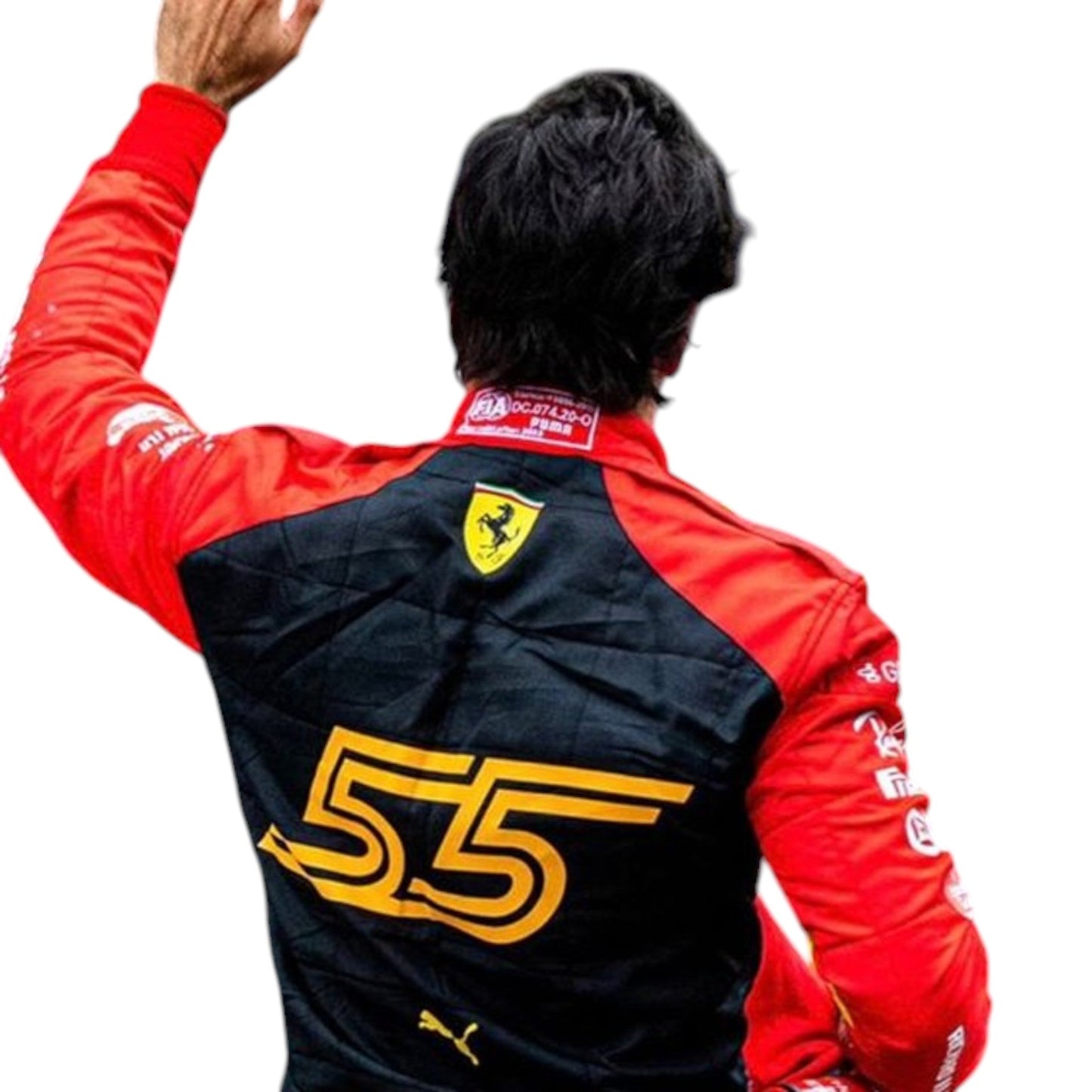 Carlos Sainz 2023 Ferrari Spain GP F1 Race Suit - Barirah Racewear image 4