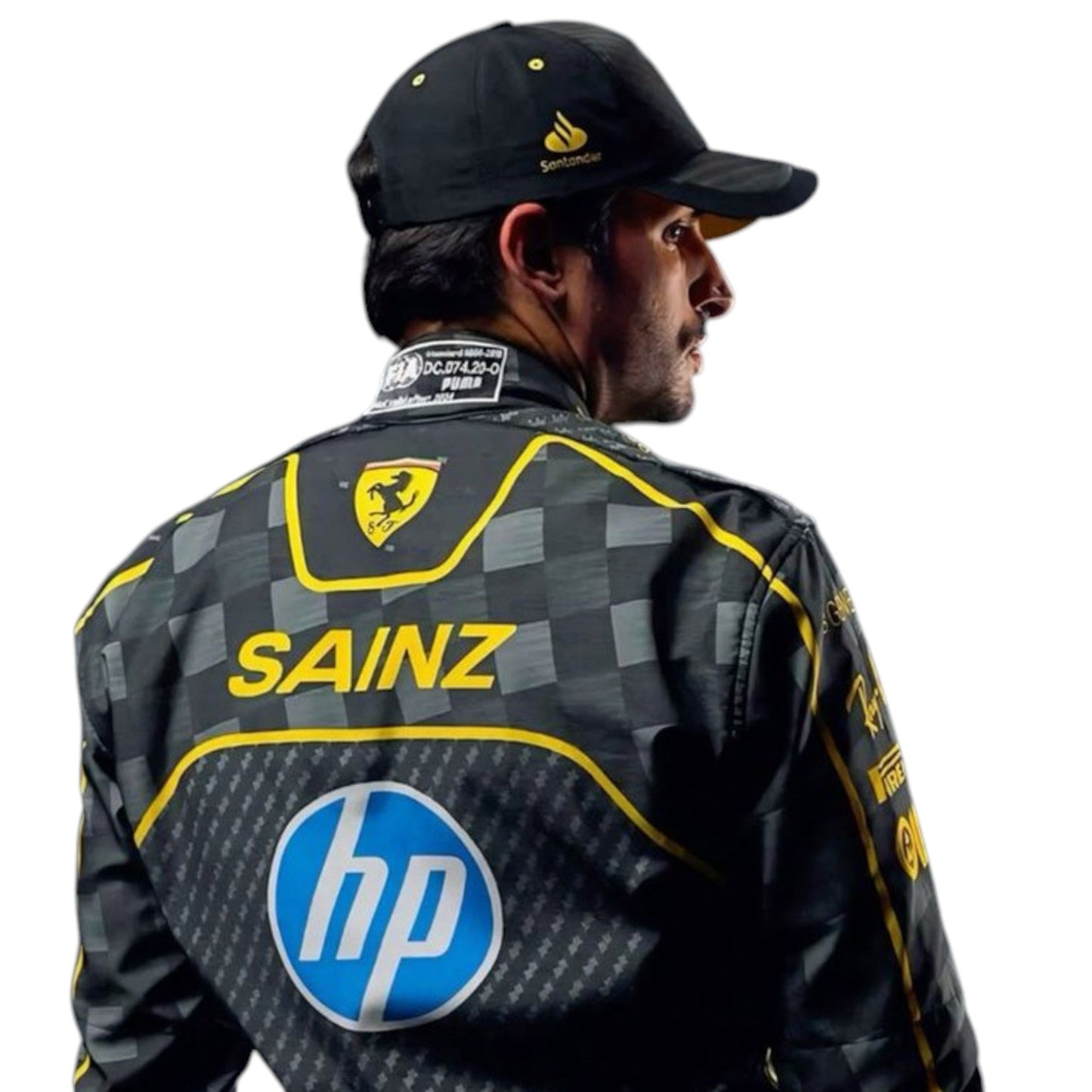 Carlos Sainz 2024 Ferrari Monza GP F1 Race Suit - Barirah Racewear image 2