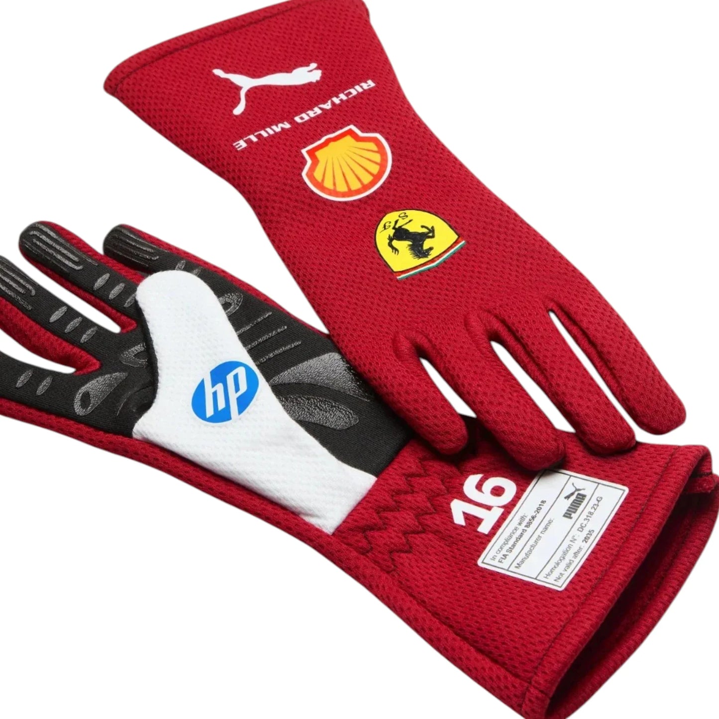 Charles Leclerc 2025 Ferrari F1 Racing Gloves - Barirah Racewear image 3