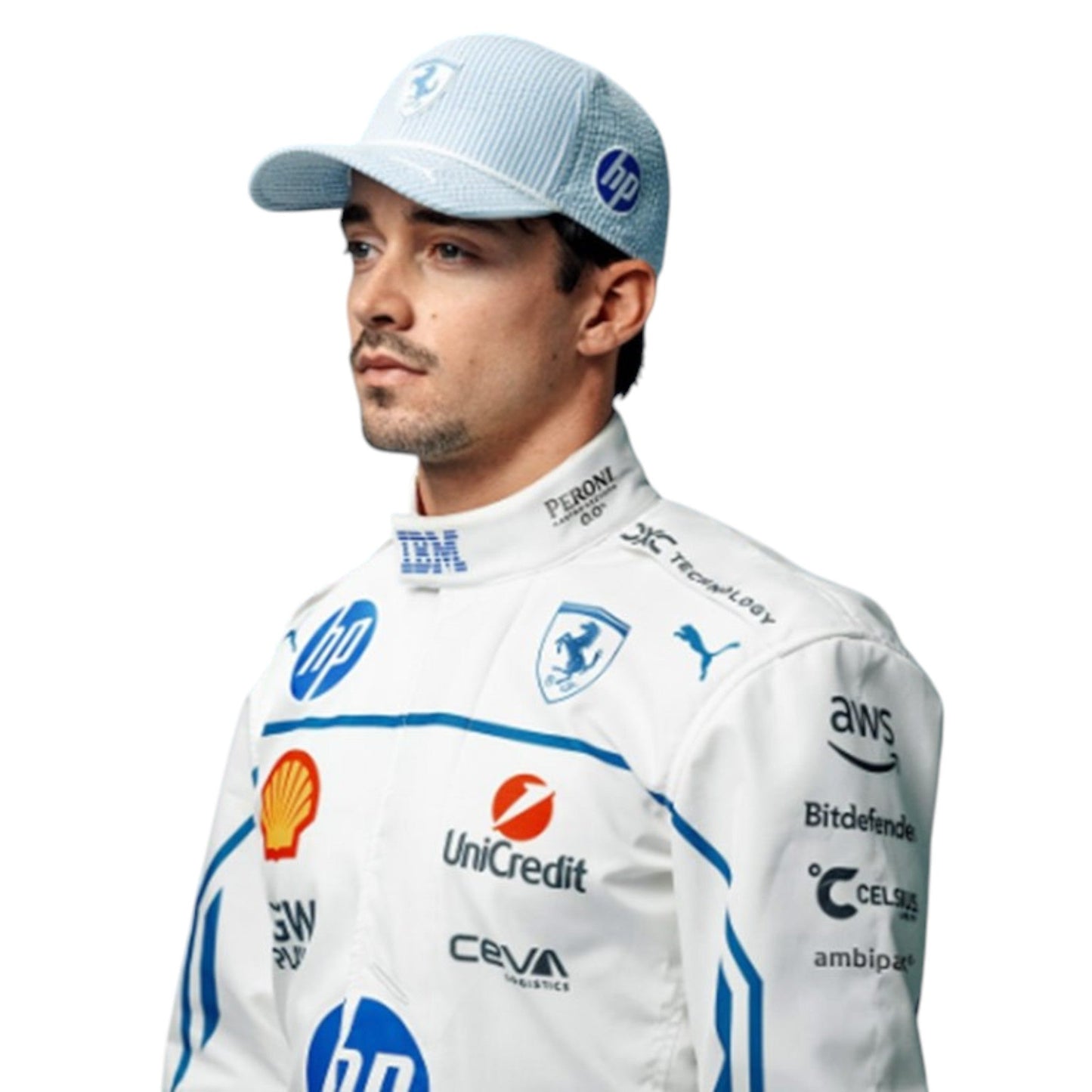 Charles Leclerc 2025 Ferrari Monaco GP F1 Race Suit - Barirah Racewear image 1