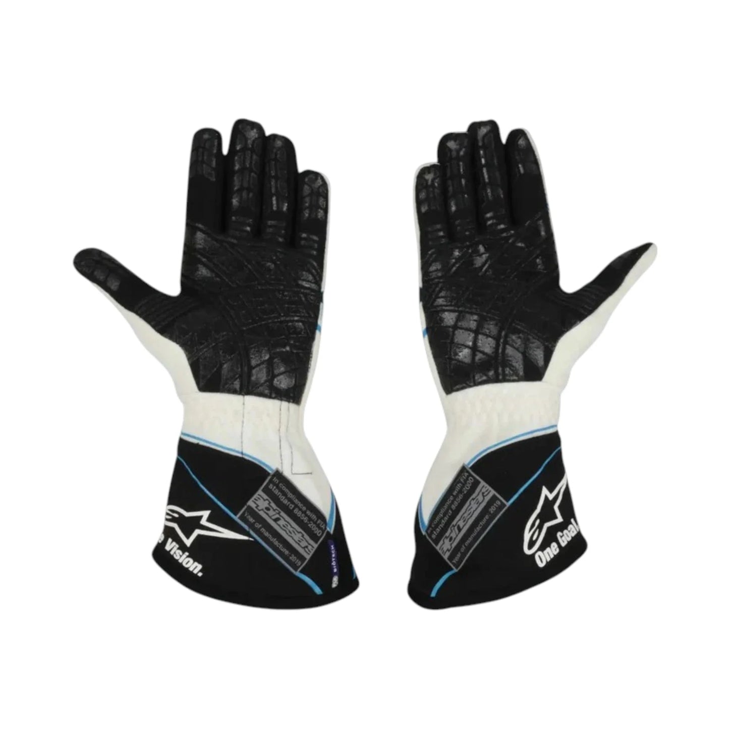 George Russell 2019 Willams F1 Racing Gloves - Barirah Racewear image 2