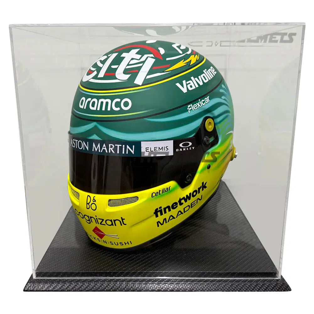 Fernando Alonso 2023 Aston Martin Aramco Cognizant F1 Mini Helmet