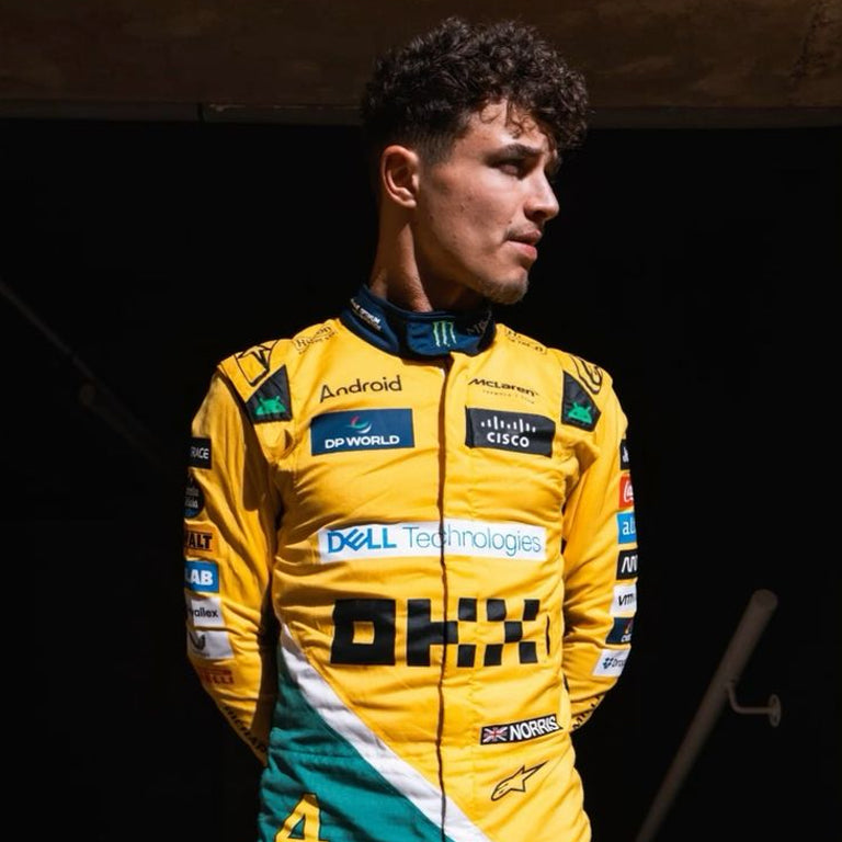 McLaren F1 2024 Team Replica Racing Suit | Yellow Formula Motorsport Driver Overall | Premium Racing Apparel