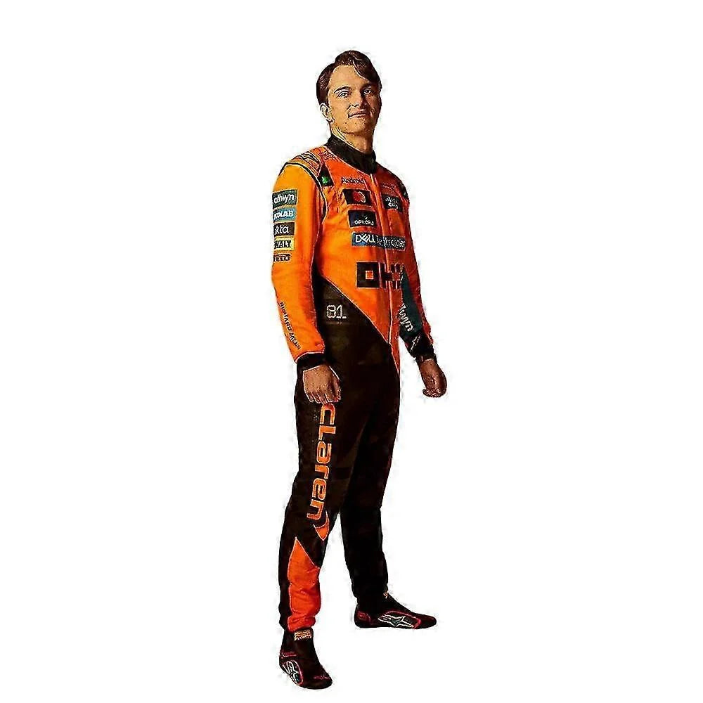 McLaren Formula Racing Suit Orange & Black | Premium Driver Replica Overall