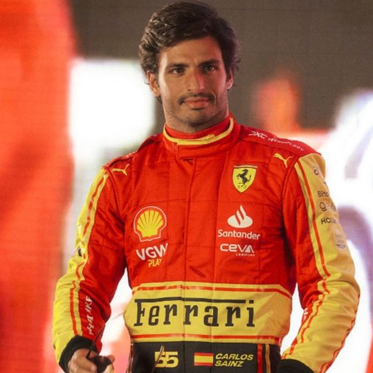Ferrari Red & Yellow Racing Suit - Adult Racewear