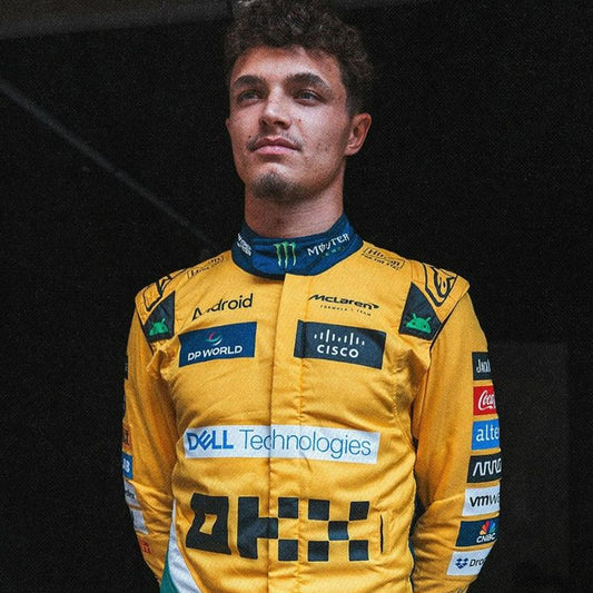McLaren F1 2024 Team Replica Racing Suit | Yellow Formula Motorsport Driver Overall | Premium Racing Apparel