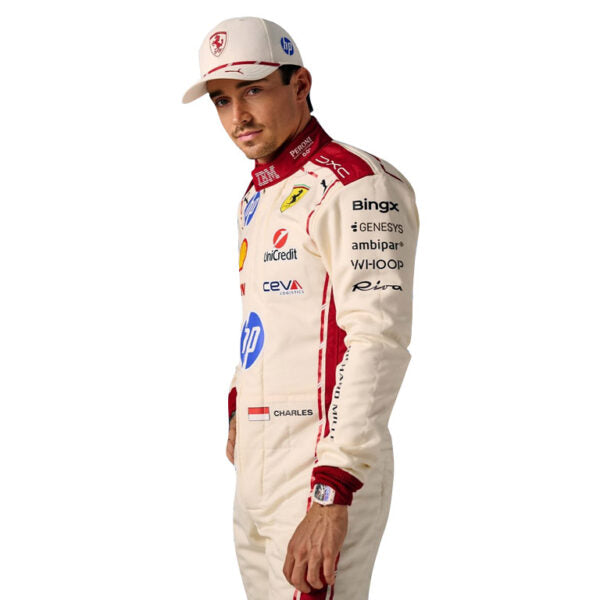 Scuderia Ferrari F1 Team Cream Driver Zip - Charles Leclerc HP F1
