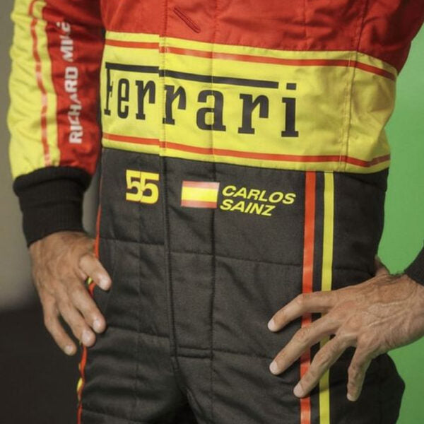 Ferrari Red & Yellow Racing Suit – Premium Motorsport Replica | Adult Racewear