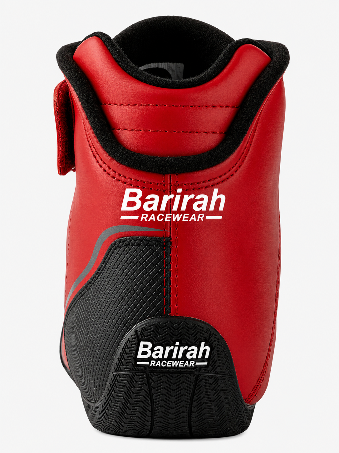 Barirah Racewear Premium Karting Racing Shoes – Professional Motorsport Driving Boots | Lightweight High-Grip Racing Footwear | Red/Black