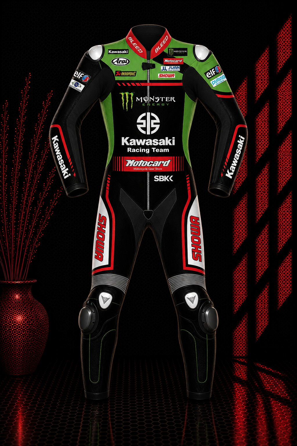 2021 Jonathan Rea WSBK Kawasaki MotoGp Leather Suit