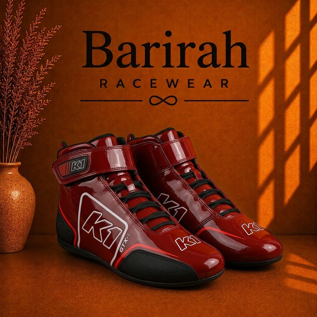 K1 GTX-1 Adult Leather Nomex Auto Racing Shoes | Barirah Racewear