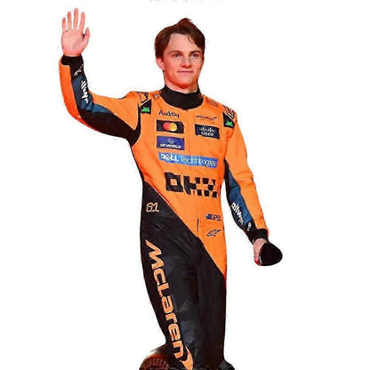 McLaren Formula Racing Suit Orange & Black | Premium Driver Replica Overall