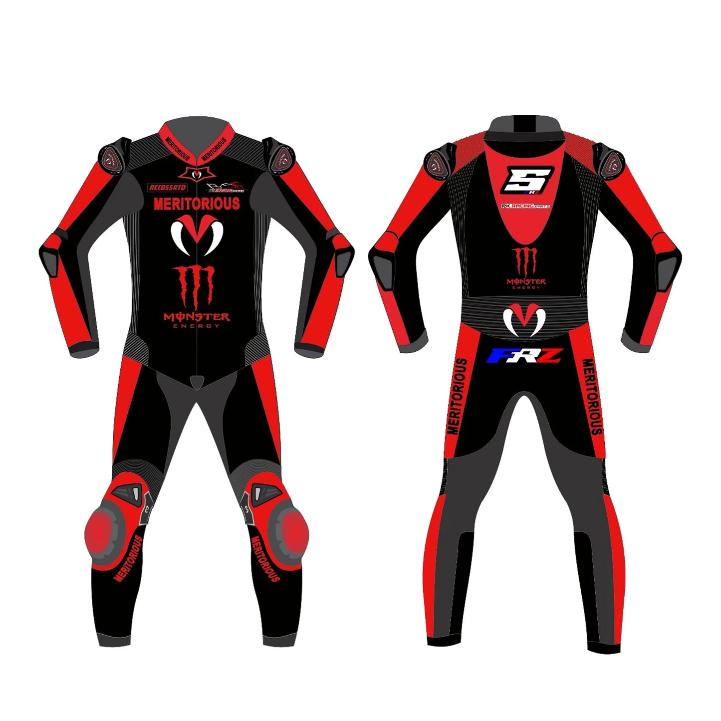 Custom Motorcycle Racing Leather Suit | One-Piece CE Armor Motorbike Racing Suit | Premium Track & Street Riding Gear | Black, Red & Grey