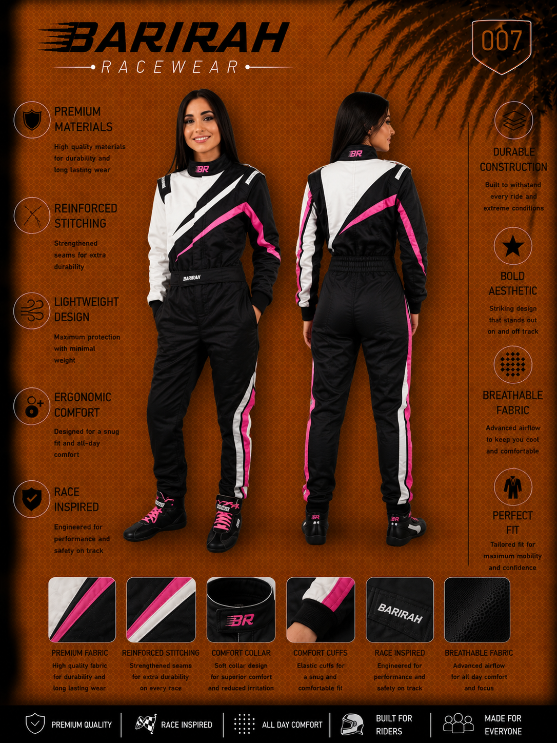 Barirah Racewear 2025 Women's Precision Tailored Kart Suit