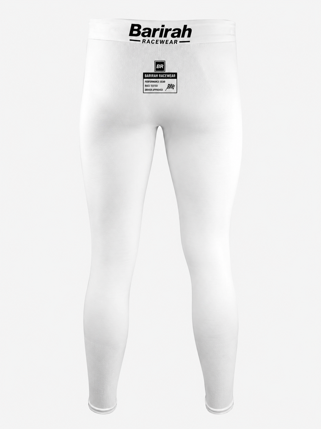 Barirah Racewear FIA-Style Nomex Racing Underpants – Fire Resistant Motorsport Base Layer Leggings | Lightweight & Breathable | White