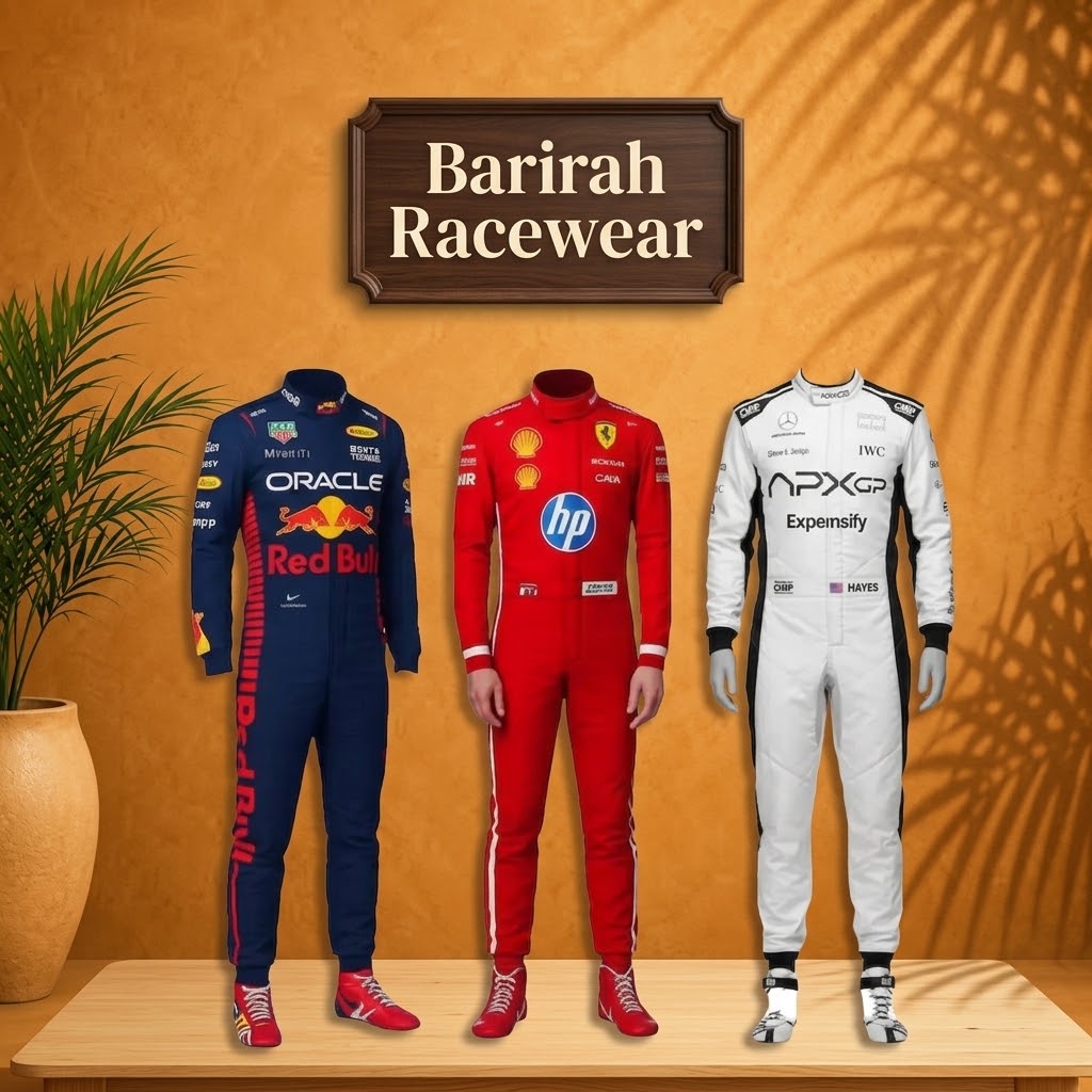 Red Bull, Ferrari & OMP-Inspired Racing Suit | Barirah Racewear