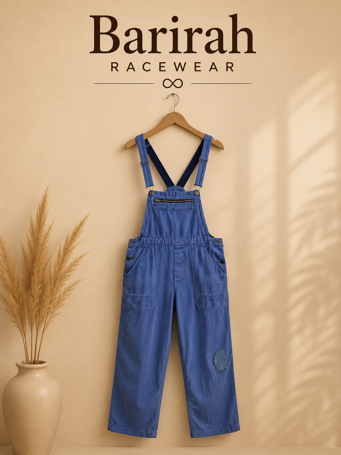 Utility Bib Overalls - Washed Blue
