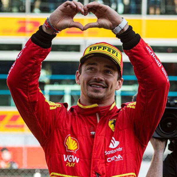 Charles Leclerc Ferrari F1 2025 Red Racing Suit – Puma Formula 1 Driver Replica Racewear