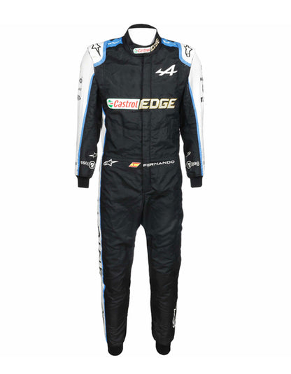 2021 Fernando Alonso Alpine F1 Team Replica Racing Suit | Formula 1 Driver Race Suit