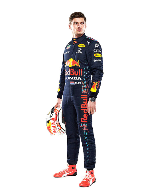 2021 Max Verstappen Red Bull Racing Honda Replica Racing Suit | Formula 1 Driver Race Suit