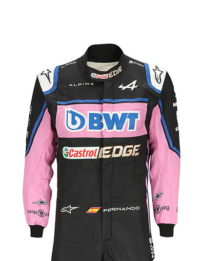 2022 Fernando Alonso BWT Alpine F1 Team Replica Racing Suit | Formula 1 Driver Race Suit