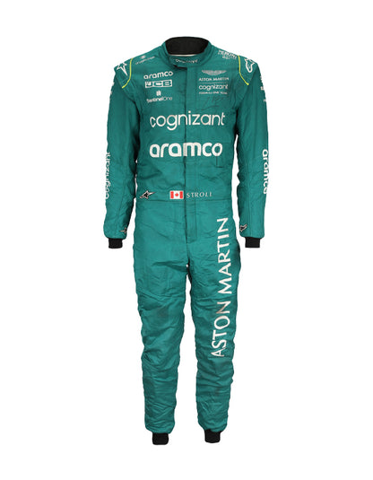 2022 Lance Stroll Aston Martin Aramco Cognizant F1 Team Replica Racing Suit | Formula 1 Driver Race Suit