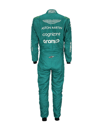 2022 Lance Stroll Aston Martin Aramco Cognizant F1 Team Replica Racing Suit | Formula 1 Driver Race Suit
