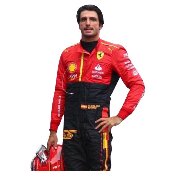 Carlos Sainz Ferrari F1 Racing Suit 2023 – Premium Formula 1 Replica Racewear