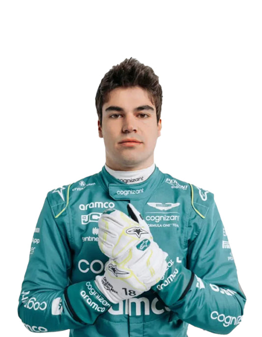 2023 Lance Stroll Aston Martin Aramco Cognizant F1 Team Replica Racing Suit | Formula 1 Driver Race Suit