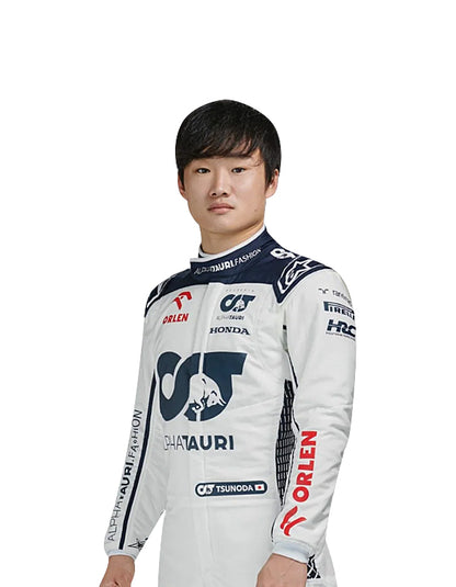 2023 Yuki Tsunoda Scuderia AlphaTauri F1 Team Replica Racing Suit | Formula 1 Driver Suit