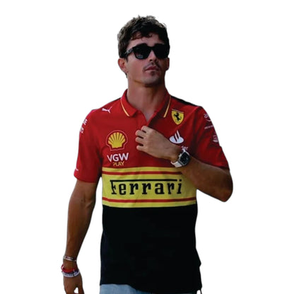 2023 Ferrari Monza GP F1 Polo Shirt - Barirah Racewear image 1