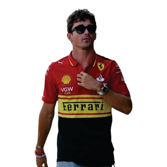 2023 Ferrari Monza GP F1 Polo Shirt - Barirah Racewear image 1