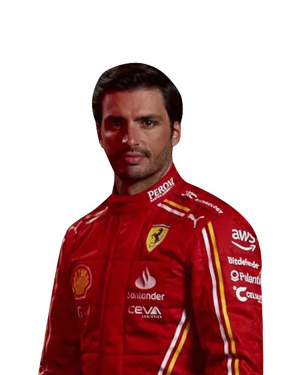 Carlos Sainz Ferrari F1 Racing Suit 2024 – Red Formula One Racewear