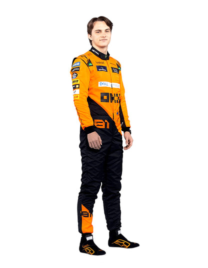 Oscar Piastri 2024 McLaren F1 Team Replica Racing Suit | Orange Formula 1 Driver Race Overall | Premium Motorsport Apparel