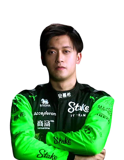 2024 Zhou Guanyu Stake F1 Team Kick Sauber Replica Racing Suit | Formula 1 Driver Suit