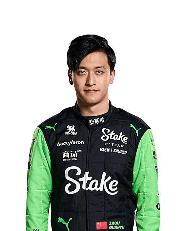 2024 Zhou Guanyu Stake F1 Team Kick Sauber Replica Racing Suit | Formula 1 Driver Suit