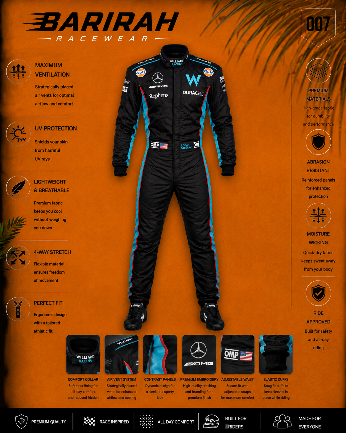 Go-Kart Racing Suit Karting Suit Digital Printed One Piece