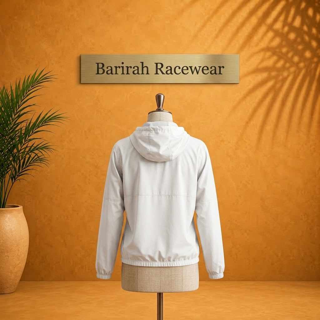 Women’s Lightweight Quarter-Zip Crop Windbreaker | Barirah Racewear