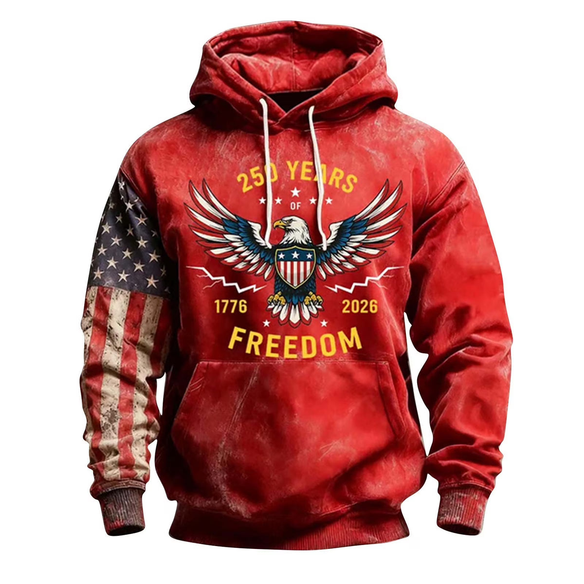 250th Anniversary Freedom Eagle Hoodie - 2026 Patriotic Pullover