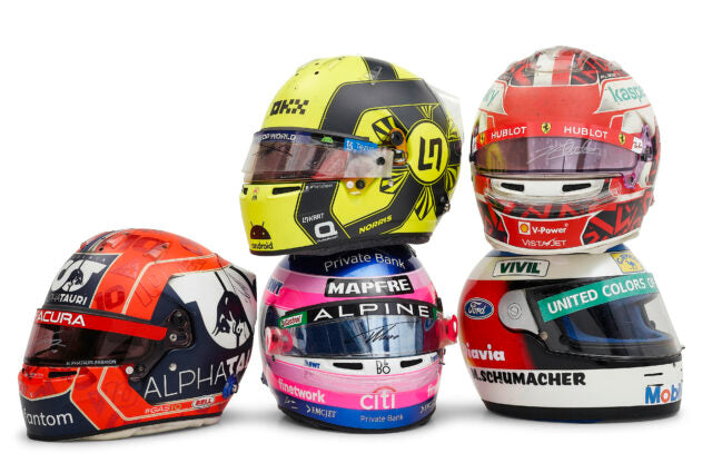 Formula 1 Replica Racing Helmet Collection – Premium Full Face Motorsport Display Helmets