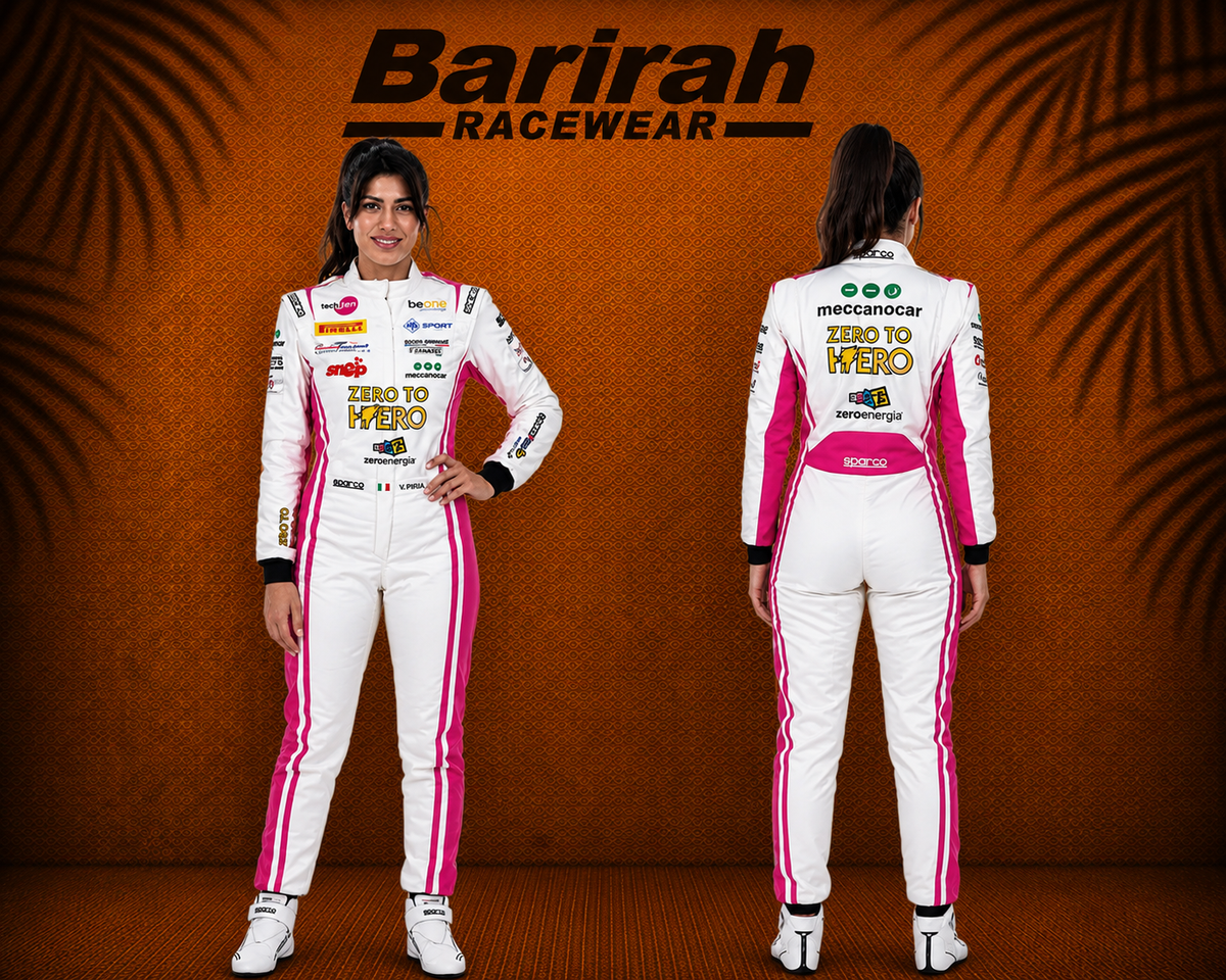 BARIRAH RACEWEAR Go Kart Racing Digital Printed Custom Designed Karting Suit.