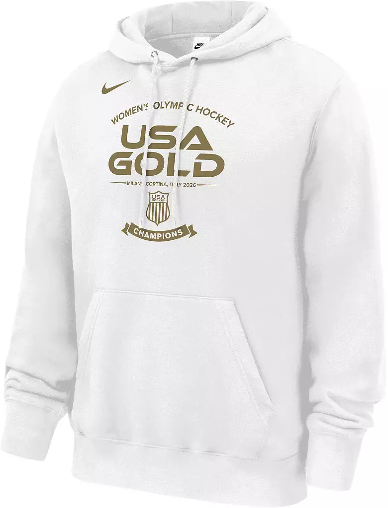 USA Women's Hockey Gold Champions Hoodie - 2026 Victory Graphic