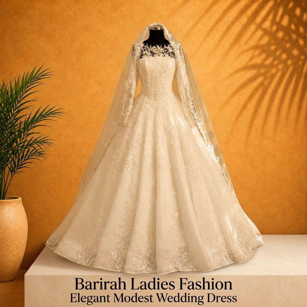 Elegant Modest Wedding Dress