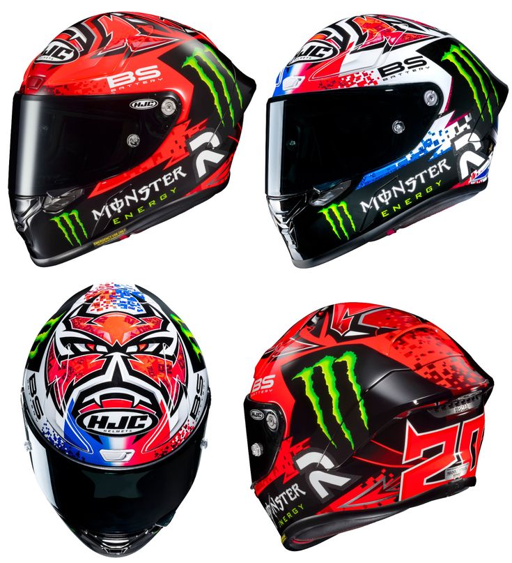 HJC RPHA 1 Monster Energy BS Racing Helmet - Full Face Motorcycle