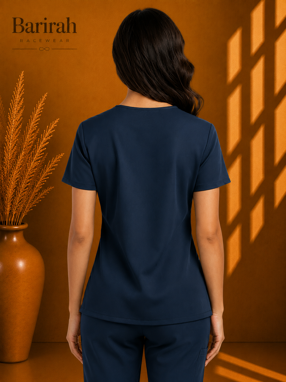 HeedFit Women's Snap Front V-Neck Scrub Top
