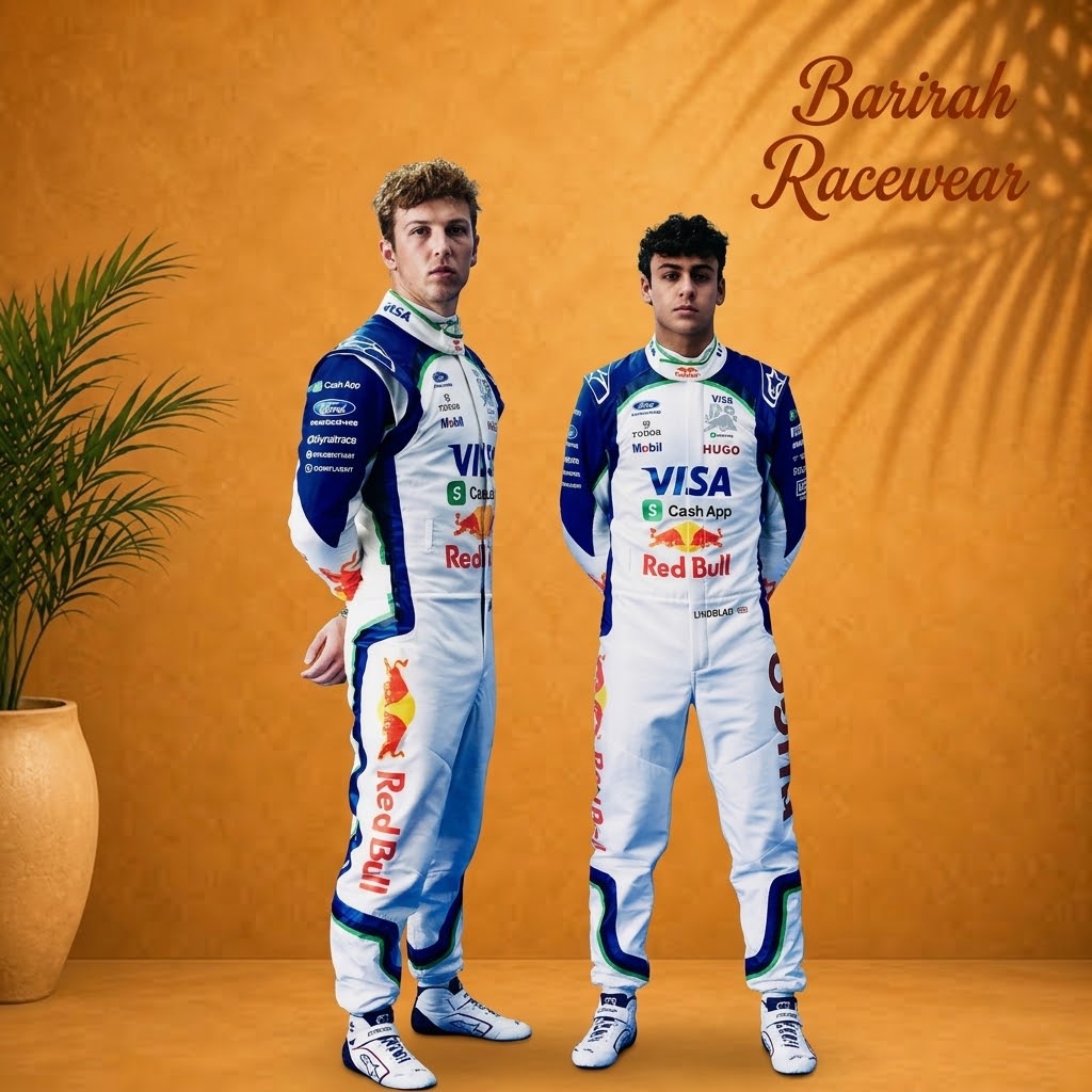 Handmade 2026 F1-style go-kart racing suit