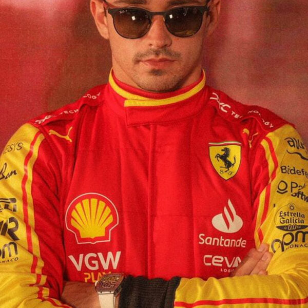 Charles Leclerc Ferrari F1 2025 Red Racing Suit – Puma Formula 1 Driver Replica Racewear