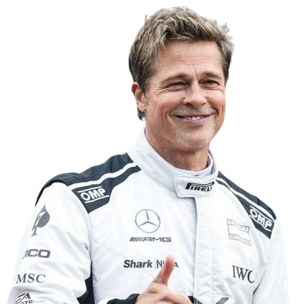 Brad Pitt Mercedes-AMG F1 Race Suit - White APXGP F1 Replica