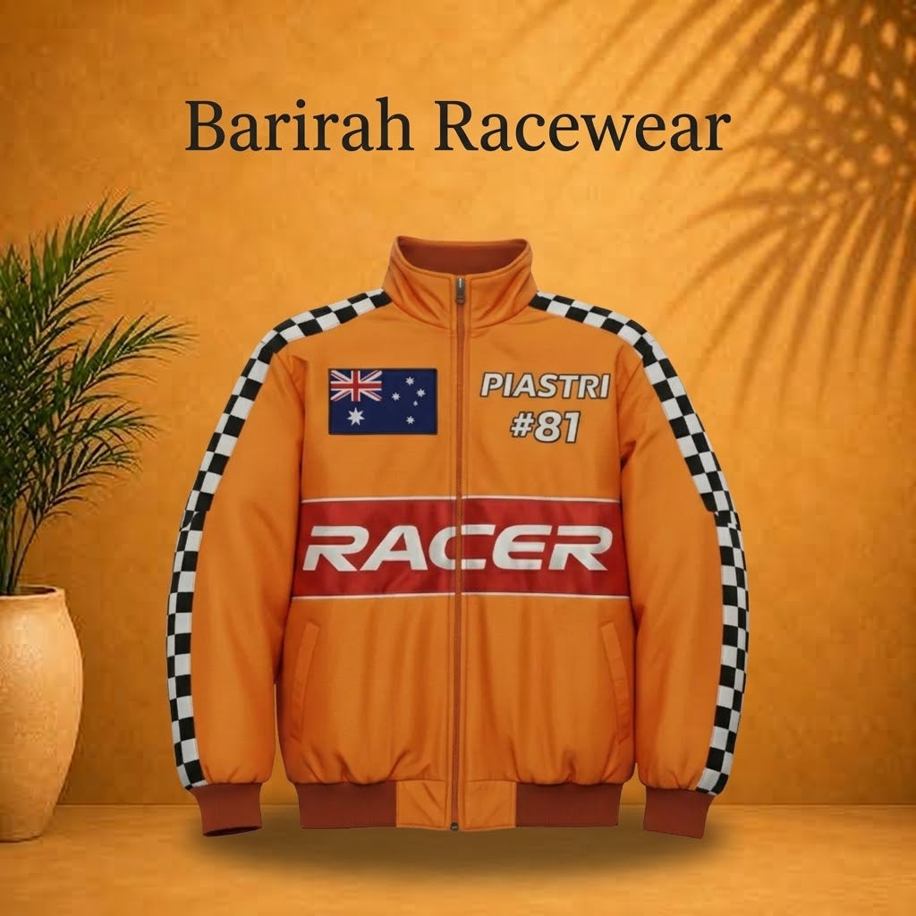 Oscar piastri -Inspired F1 Race Jacket | Barirah Racewear